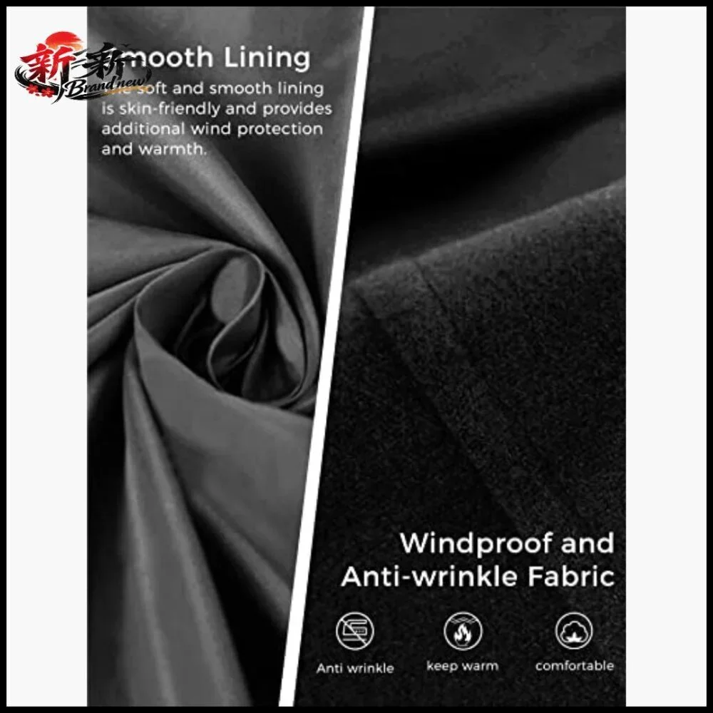 Double Breasted Pea Coat with Belt, Windproof Winter Trench Coat